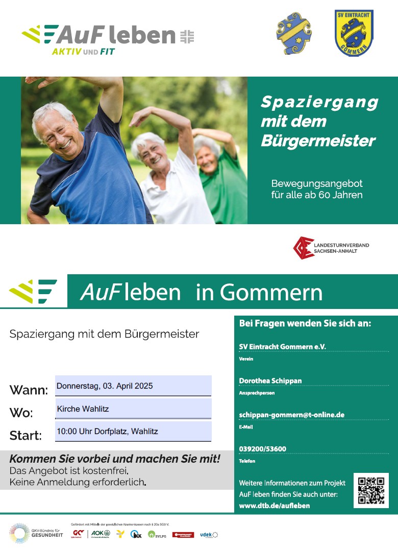 spaziergang mit dem buergermeister